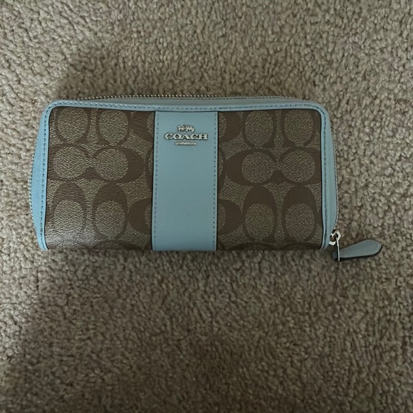 Coach Handbags - Blue Coach Wallet